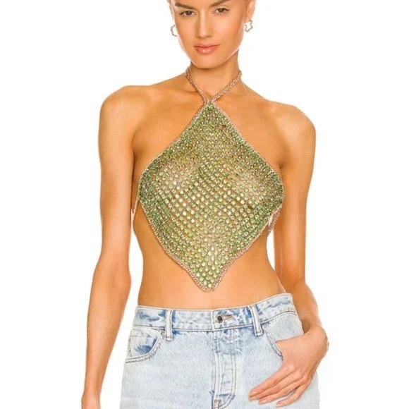 h:ours Tops - h:ours Oaklyn Top in Green